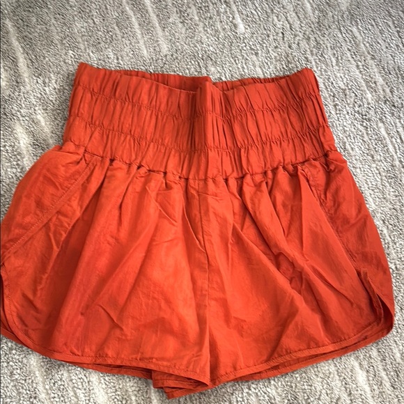 Automet Women's Burnt Orange High-Waisted Athletic Shorts - Picture 1 of 6